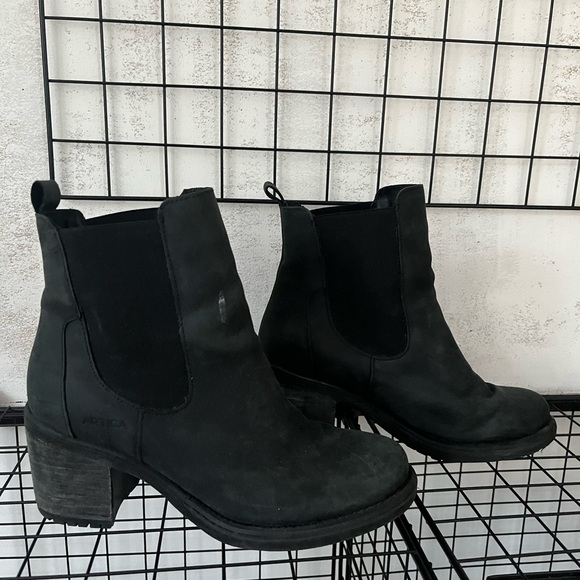 Faux Suede Black Waterproof Booties - Picture 1 of 2